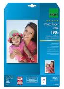 SIGEL Inkjet Fotopapier Ultra, hochglänzend, superweiss, A4 190 g/m2