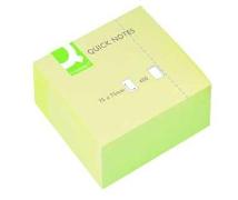 Q-CONNECT® Haftnotizen Quick Notes Würfel, gelb 400 Blatt