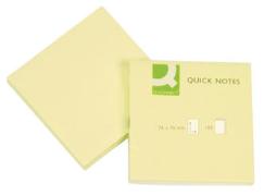 Q-CONNECT® Haftnotizen Quick Notes gelb, 76 x 76 mm