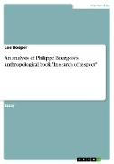 An analysis of Philippe Bourgois¿s anthropological book "In search of respect"