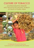 Culture of Tobacco: An Ethnographic Enquiry Into the Socio-Economic Mobility of Dalits of Rural India