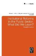 Institutional Reforms in the Public Sector