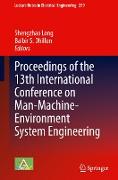 Proceedings of the 13th International Conference on Man-Machine-Environment System Engineering