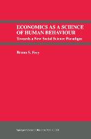 Economics As a Science of Human Behaviour