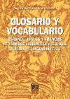 Glosario y vocabulario español-inglés y francés de términos habituales en geología