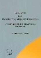 Grundriss der Qualitativen Chemischen Analyse