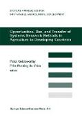 Opportunities, Use, And Transfer Of Systems Research Methods In Agriculture To Developing Countries