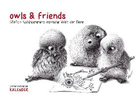 owls & friends Immerwährender Kalender (Wandkalender immerwährend DIN A4 quer)