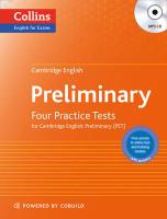 Cambridge English: Preliminary - Four Practice Tests