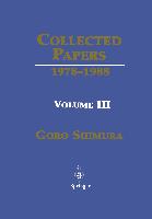 Collected Papers III: 1978 1988