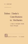 Robert Hooke¿s Contributions to Mechanics