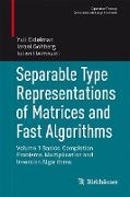 Separable Type Representations of Matrices and Fast Algorithms