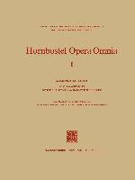 Hornbostel Opera Omnia