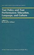 Test Policy and Test Performance: Education, Language, and Culture