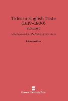 Allen, B. Sprague: Tides in English Taste (1619-1800). Volume 2