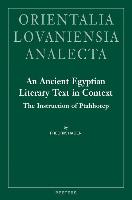 An Ancient Egyptian Literary Text in Context: The Instruction of Ptahhotep