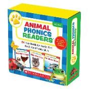 Animal Phonics Readers: 24 Easy Nonfiction Books That Teach Key Phonics Skills [With Sticker(s) and Activity Book]