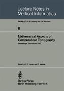 Mathematical Aspects of Computerized Tomography