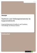 Nachweis- und Ordnungsinstrumente im Liegenschaftsrecht