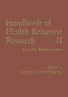 Handbook of Health Behavior Research II
