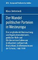 Der Wandel politischer Parteien in Westeuropa