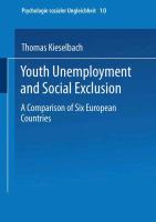 Youth Unemployment and Social Exclusion