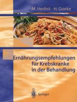 Ernährungsempfehlungen für Krebskranke in Behandlung