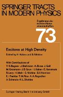 Excitons at High Density