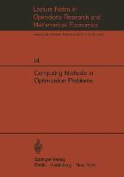 Computing Methods in Optimization Problems