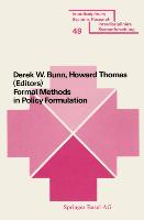 Formal Methods in Policy Formulation