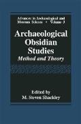 Archaeological Obsidian Studies