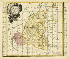 Historische Karte: Amt Wittenberg, Amt Gräfenhainichen und Amt Seyda 1749 (Plano)