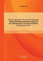 Hinterfragung der Daseinsberechtigung aktiven Fondsmanagements aufgrund der Verfügbarkeit von börsennotierten Indexfonds (ETFs)