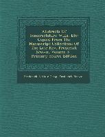 Abstracts of Somersetshire Wills, Etc: Copied from the Manuscript Collections of the Late REV. Frederick Brown, Volume 3