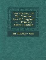 History of the Common Law of England