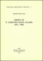 Scritti Di P. Ludovico Saggi (1921-1988)