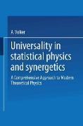 Universality in Statistical Physics and Synergetics