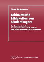 Arithmetische Fähigkeiten von Schulanfängern