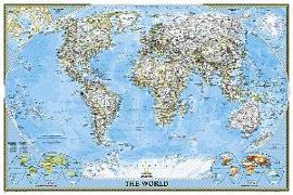National Geographic World Wall Map - Classic (Poster Size: 36 X 24 In)