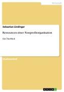 Ressourcen einer Nonprofitorganisation