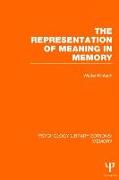 The Representation of Meaning in Memory (PLE: Memory)