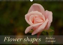 Flower shapes / Birthday Calendar / UK-Version (Wall Calendar perpetual DIN A3 Landscape)