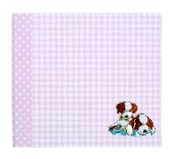 Babytagebuch 240x230mm Vichy rosa Mick und Muck