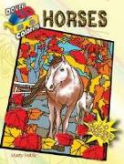 3-D Coloring Book - Horses