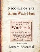 Records of the Salem Witch-Hunt