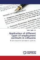 Application of different types of employment contracts in Lithuania
