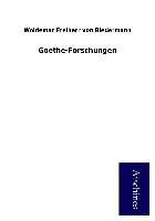 Goethe-Forschungen