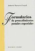 Formularios de procedimientos penales especiales