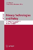 Privacy Technologies and Policy