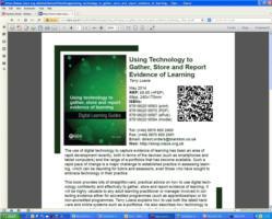 Using Technology to Gather, Store and Report Evidence of Learning